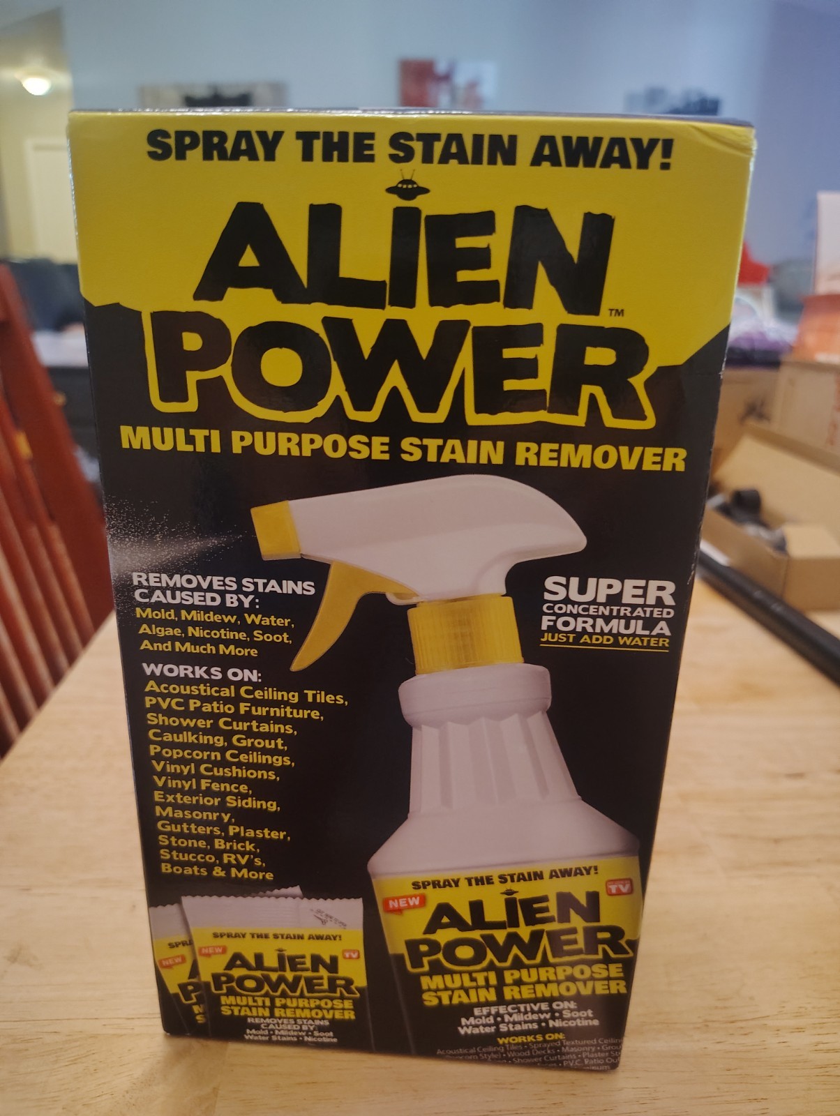 Alien Power Stain Remover Kit – Mold, Mildew & Algae Cleaner with Spray Bottle