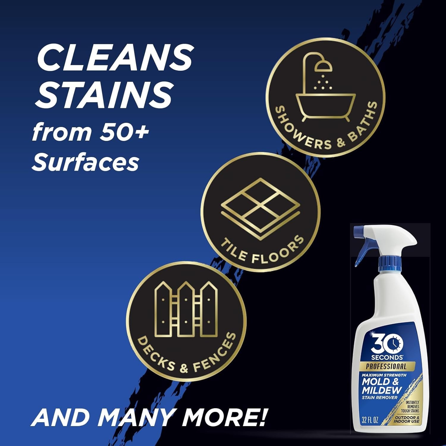 32 Fl Oz Pro Mold and Mildew Spray – Fresh Scent, 2X Stronger Cleaning Action