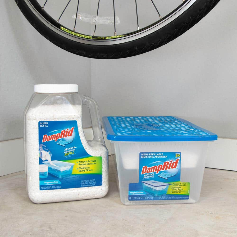 7.5-Lb. DampRid Moisture Absorber Super Refill 3-Pack Unscented Eliminates Odors