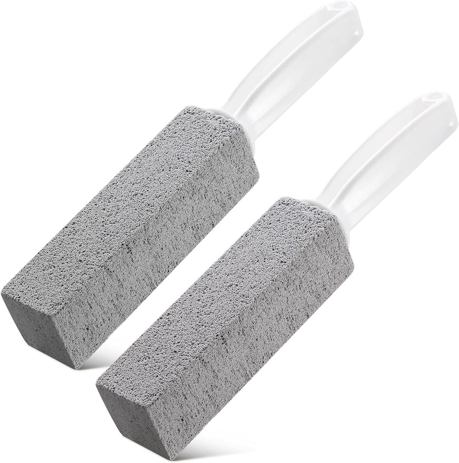 Eco-Friendly 2-Pack Toilet Bowl Pumice Cleaner with Ergonomic Handle – Unscented