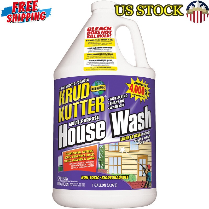 Multi-Purpose Biodegradable Outdoor House Wash Cleaner Spray Concentrate 1Gal
