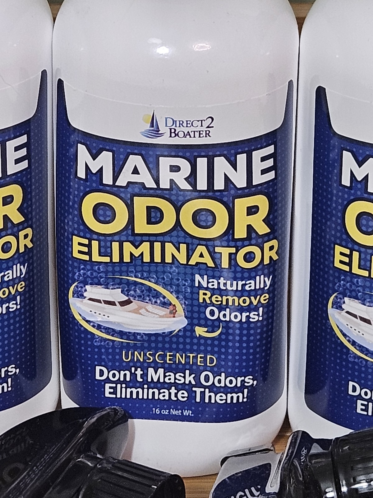 Direct2Boater Marine Odor Eliminator Spray (4) 16 FL OZ Bottle New