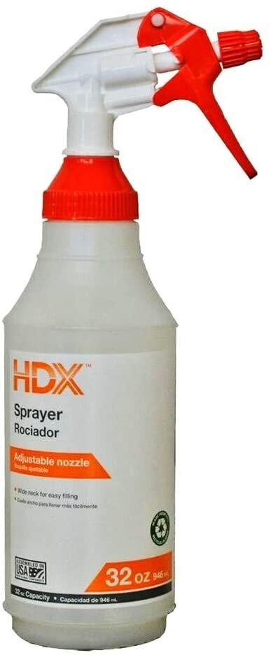 HDX 32 Oz Sprayer Spray Bottle (3 Pack) Semi-Transparent Empty Bottle