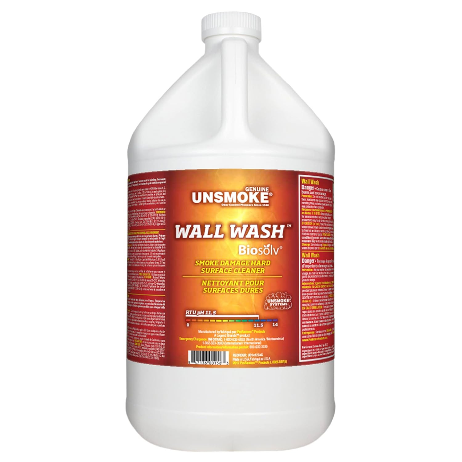 Wall Wash with Biosolv, Multipurpose Degreaser for Walls and Smoke Damage, Hard