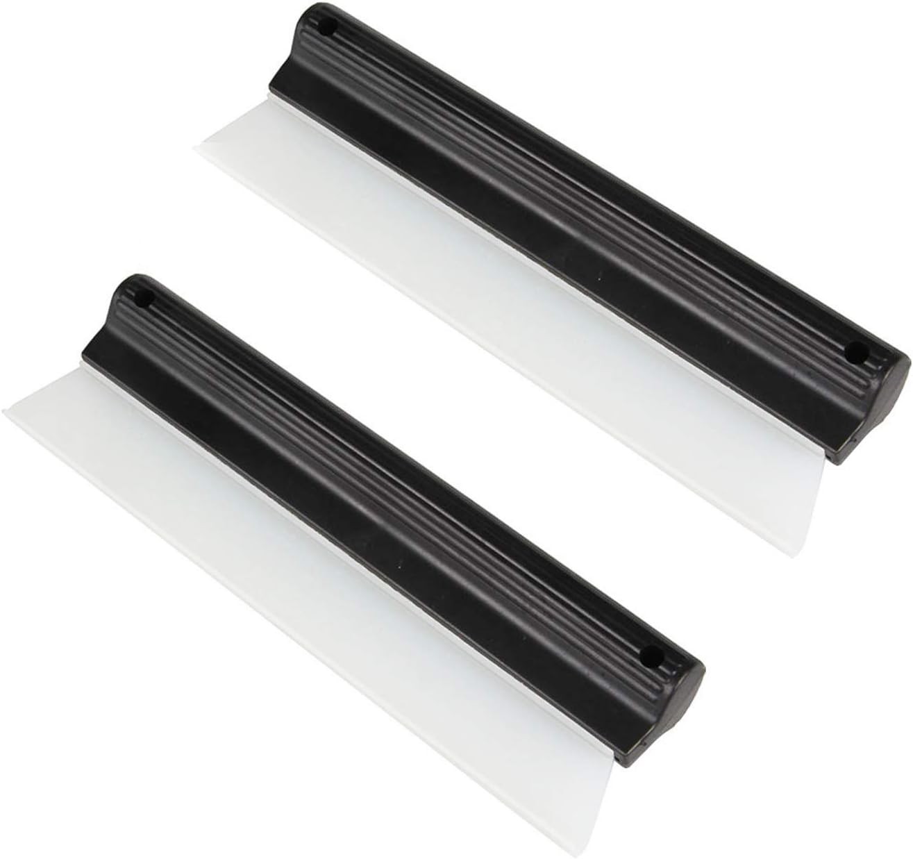 2 Pack 10 Inches Cleaning Water Squeegee Blades Soft Silicone Squeegee for