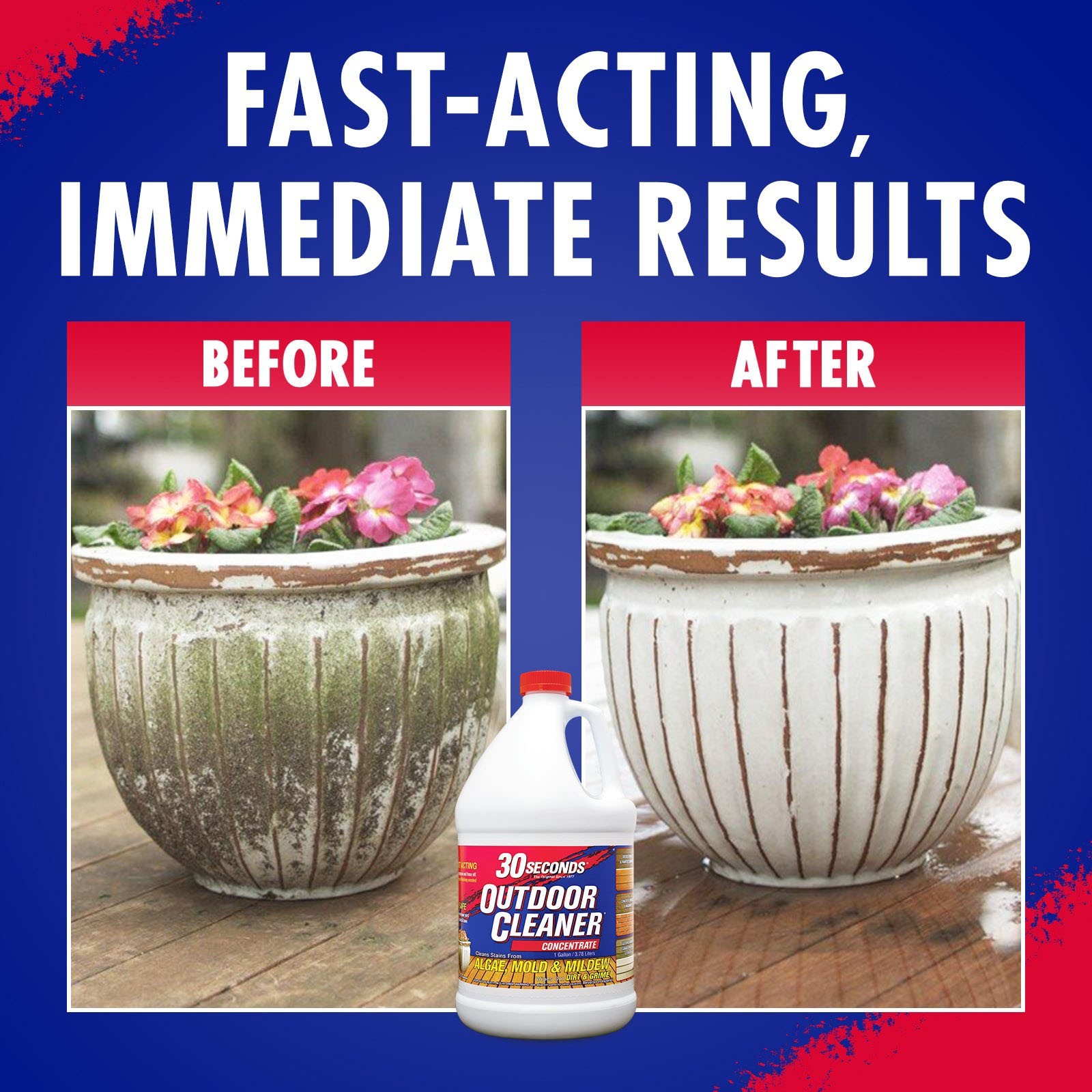 30 SECONDS 1-gallon Mold and mildew stain remover Concentrated Outdoor Cleaner