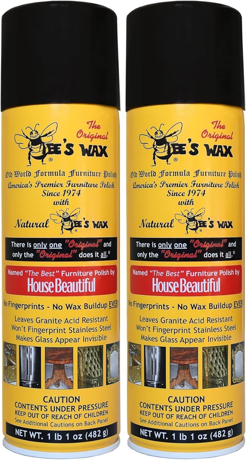 Luxury 2-Pack Old World Furniture Polish with Natural Bee’s Wax – 17oz Total