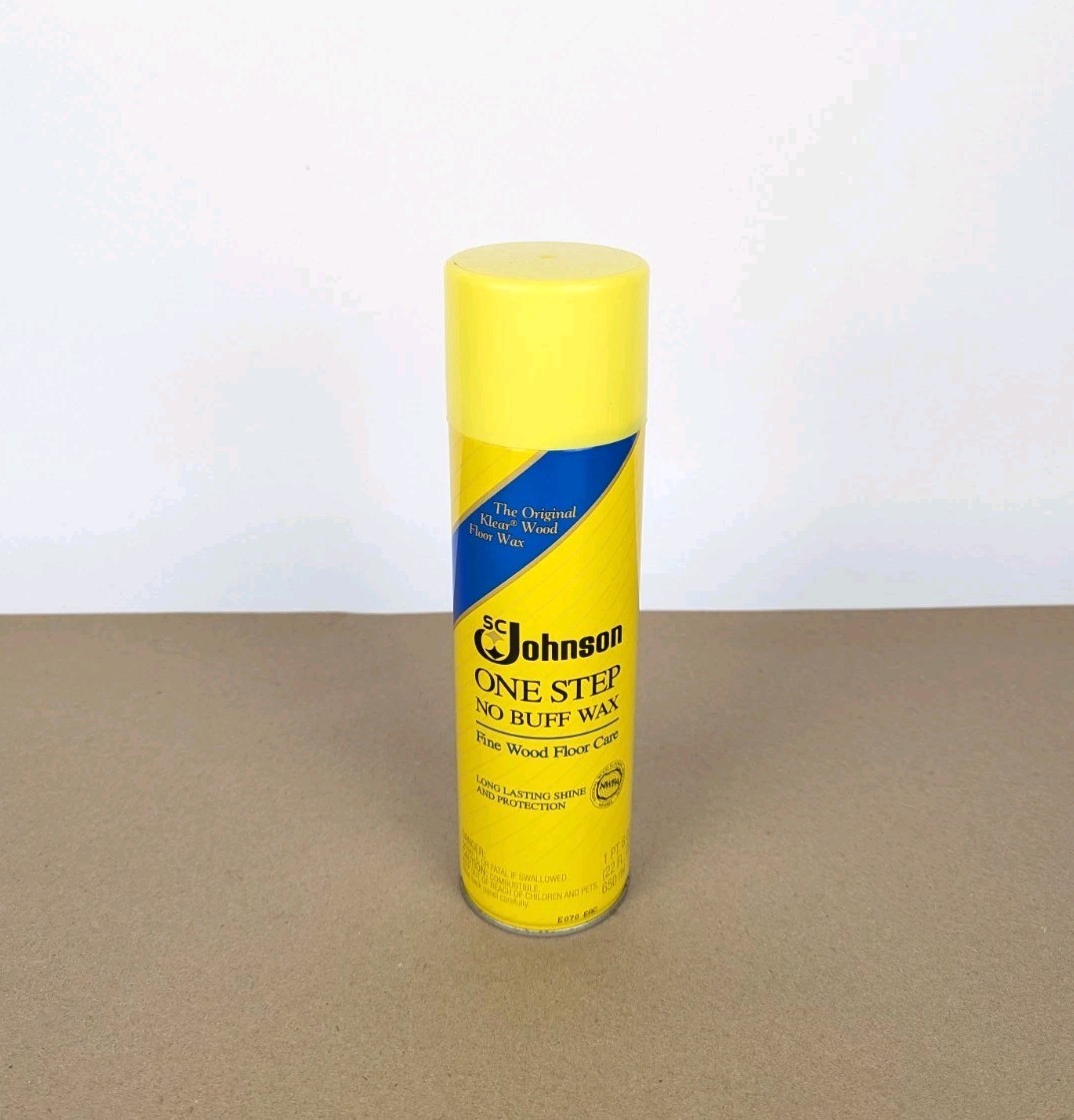 SC Johnson One Step No Buff Wax Fine Wood Floor Care 22Oz Discontinued