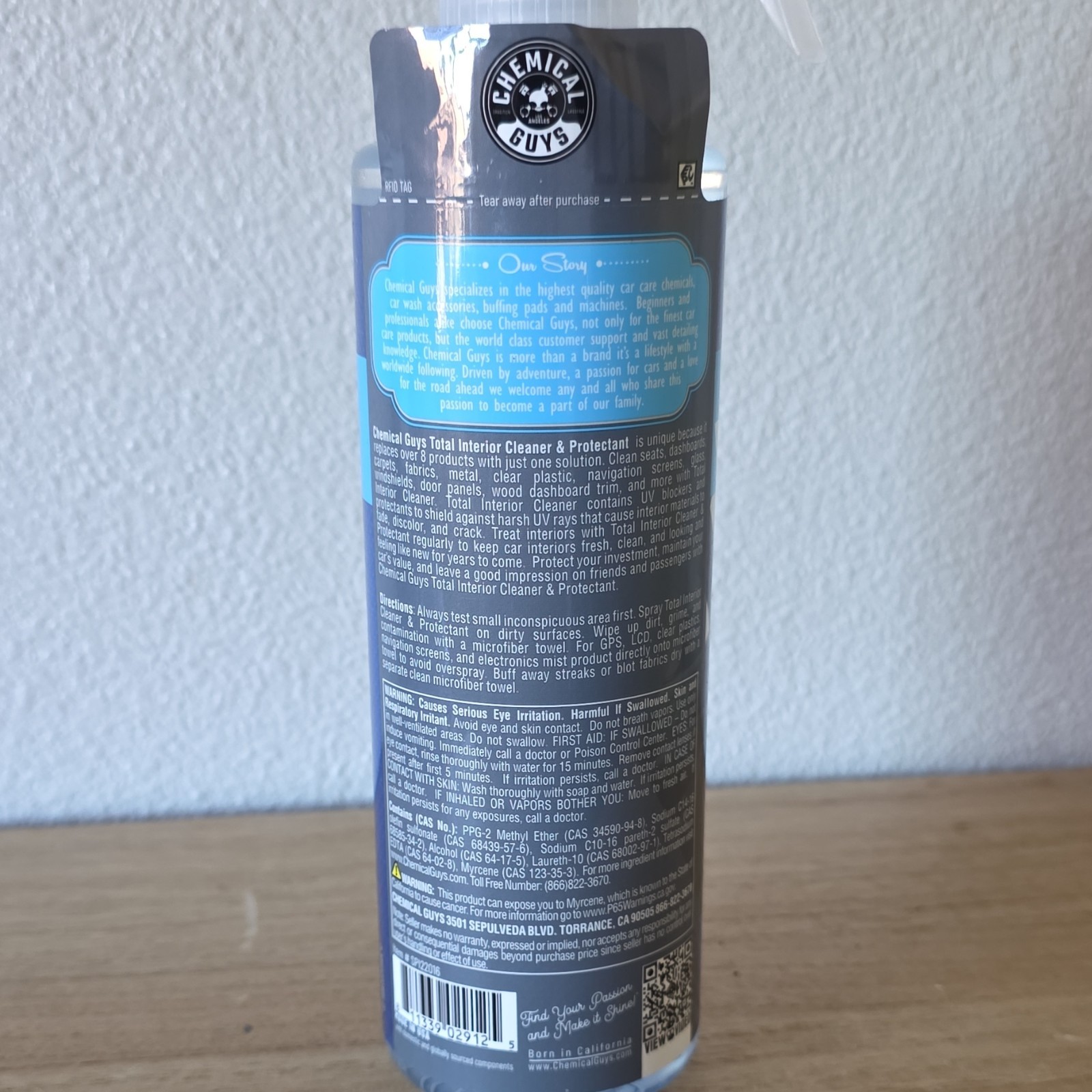 Total Interior Cleaner & Protectant – Fresh Scent, 16 oz for Effortless Cleaning