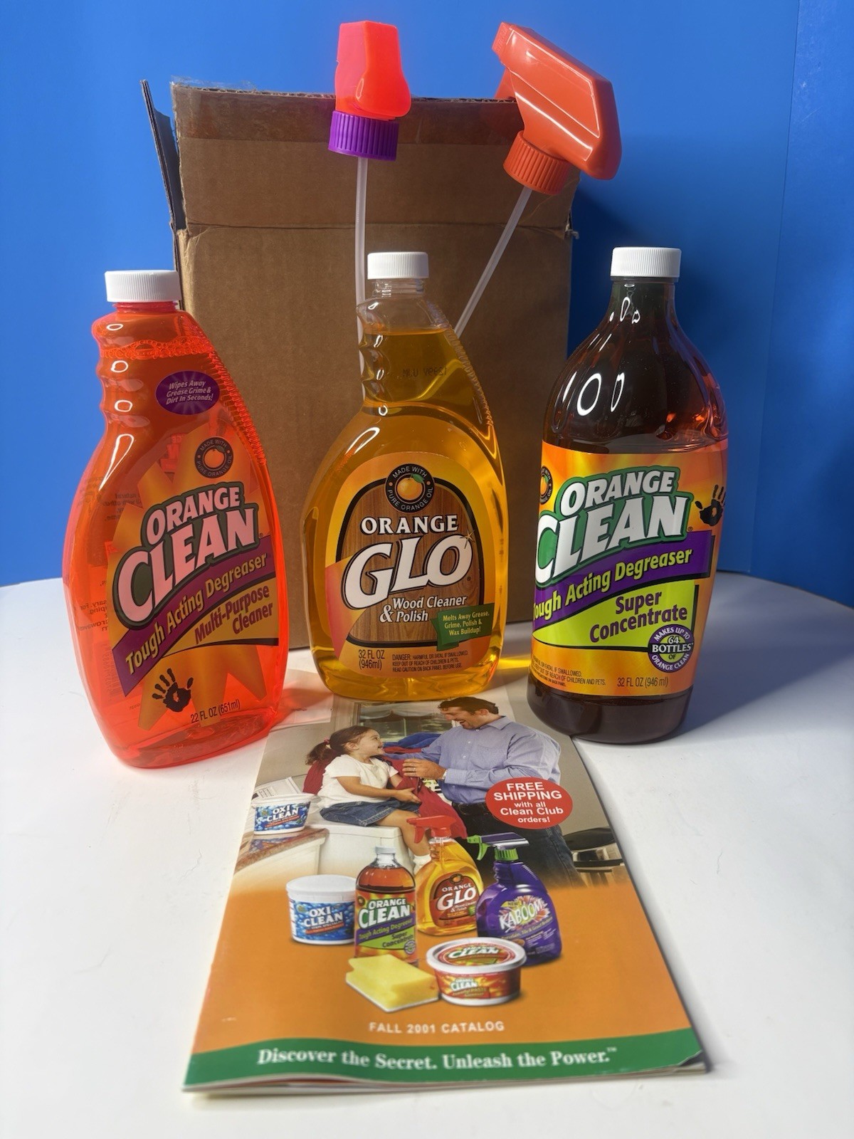 ORANGE GLO Cleaning 3pc Kit Orange Clean Degreaser Cleaner Concentrate Polish