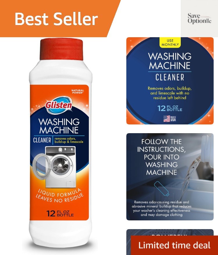 Washing Machine Cleaner, Helps Remove Odor, Buildup, and Limescale, Fresh Sce…