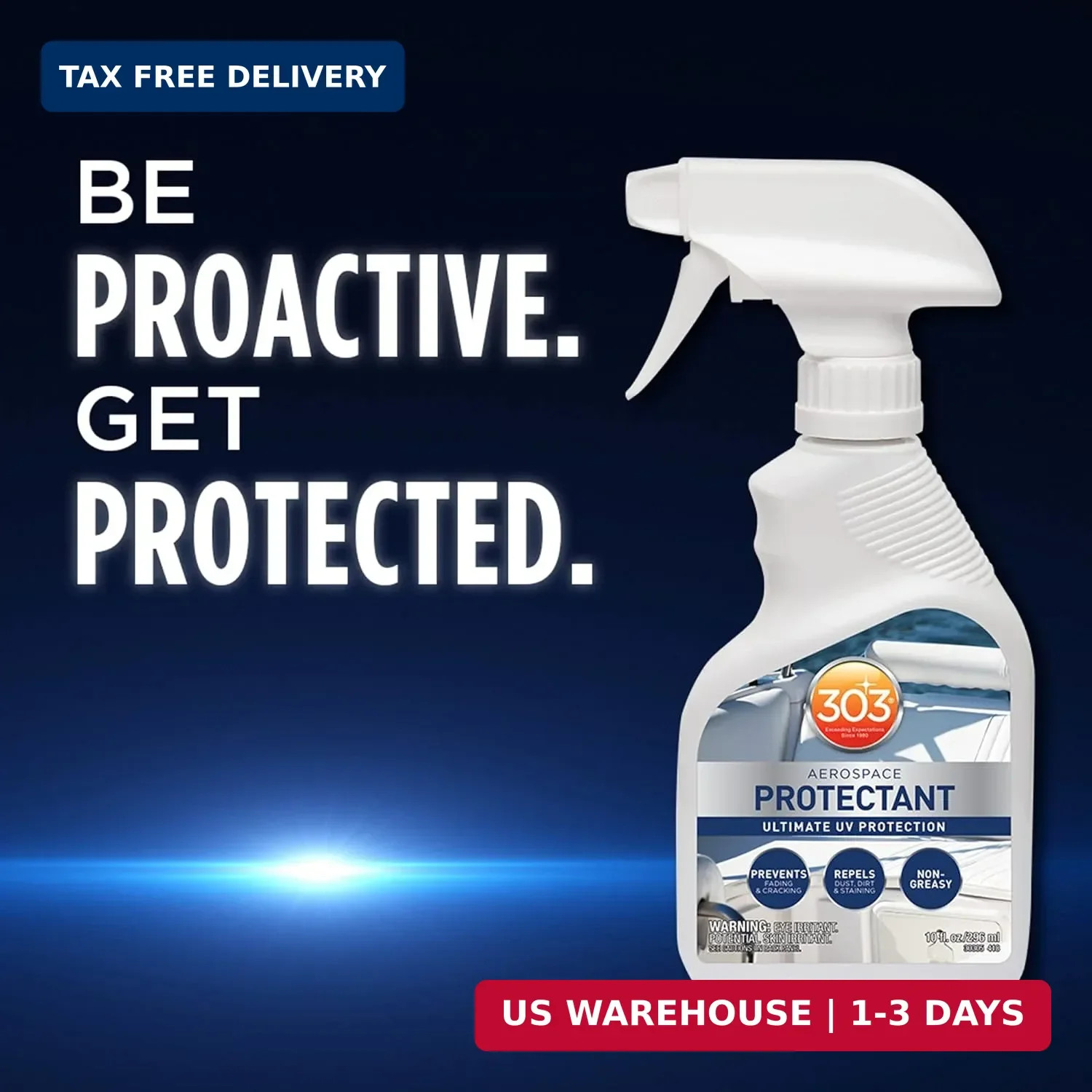 303 Marine & Aerospace Protectant – UV Protection, Repels Dust & Dirt, 10oz