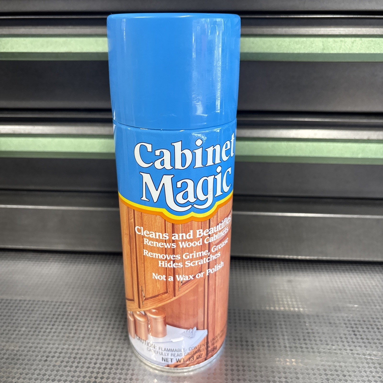 Vtg NEW! Cabinet Magic Wood Cleaner 13oz Aerosol. Made In USA.