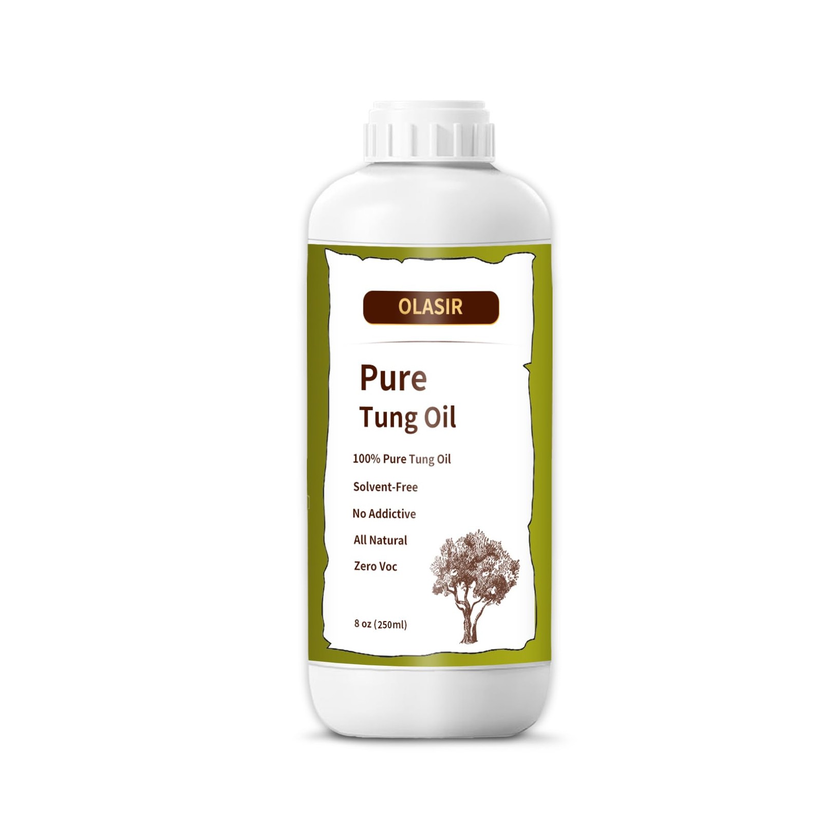 8 oz 100% Natural Pure Tung Oil for Wood Finishing Food Grade Safe, Waterproo…