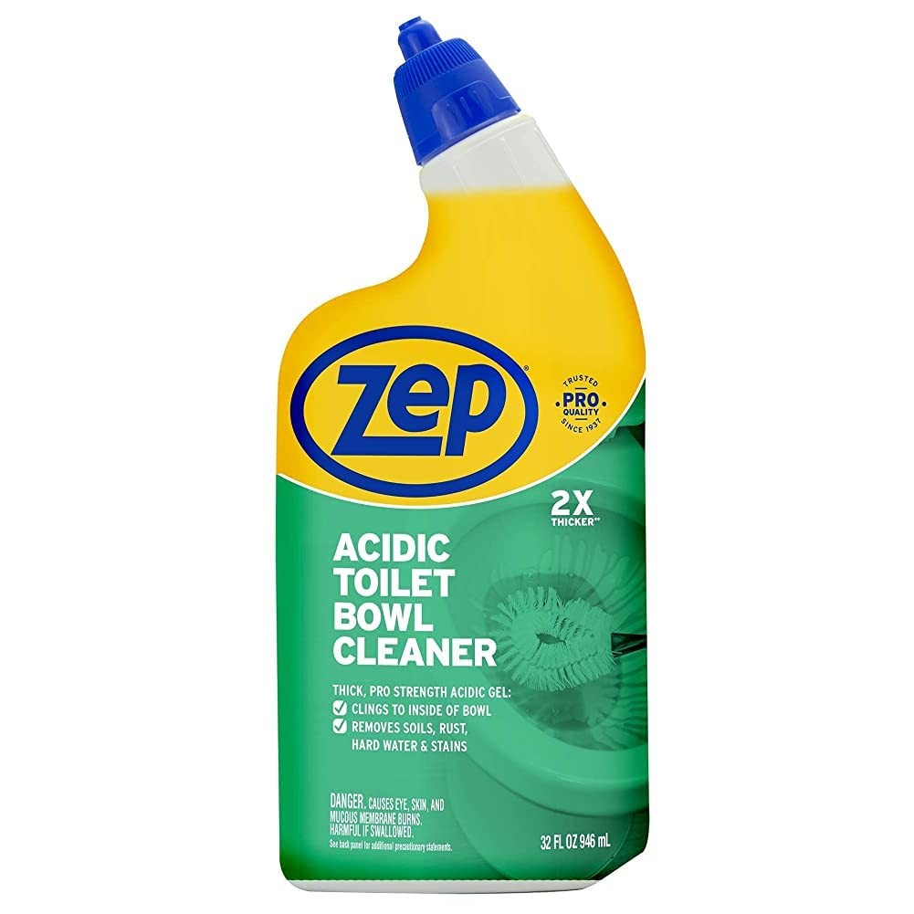 Zep Acidic Toilet Bowl Cleaner – 32 Ounce – ZUATBC32-2x Thicker Clinging Formula