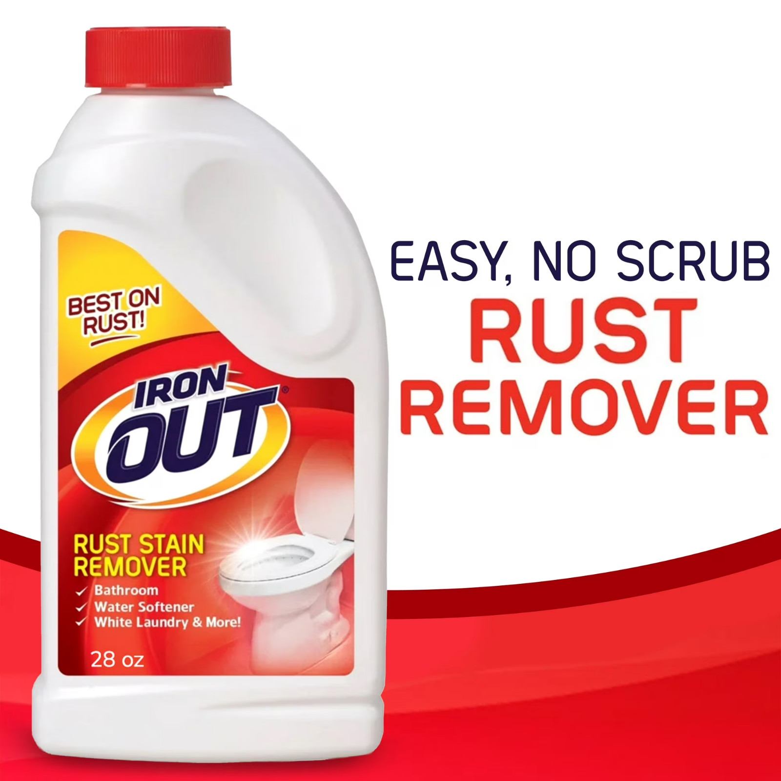 IRON OUT Rust Stain Remover Powder, 1 lb 12 oz Bottle