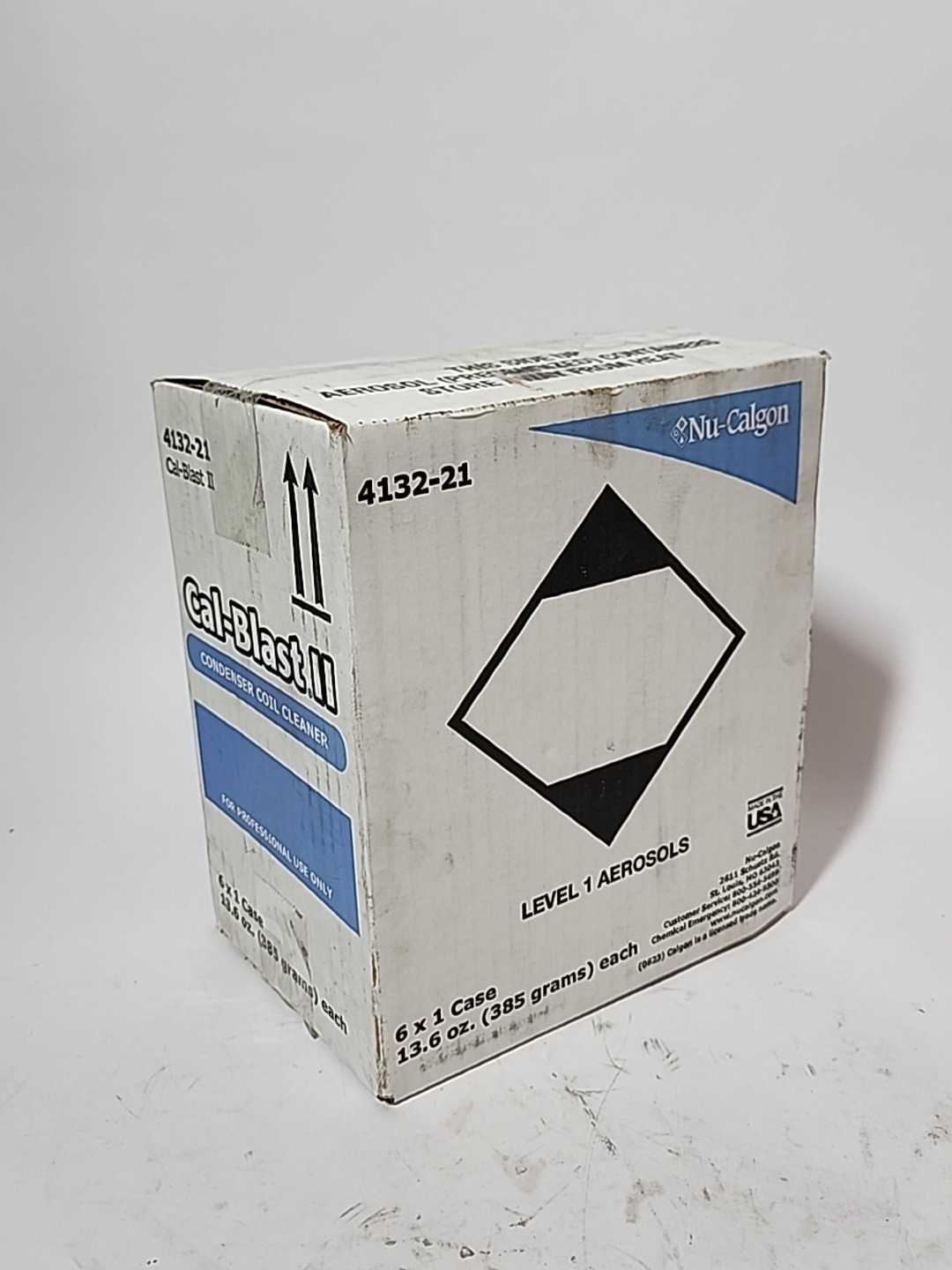Nu-Calgon 4132-21 Cal-Blast II Condenser Coil Cleaner 13.6 oz Aerosol Case of 6