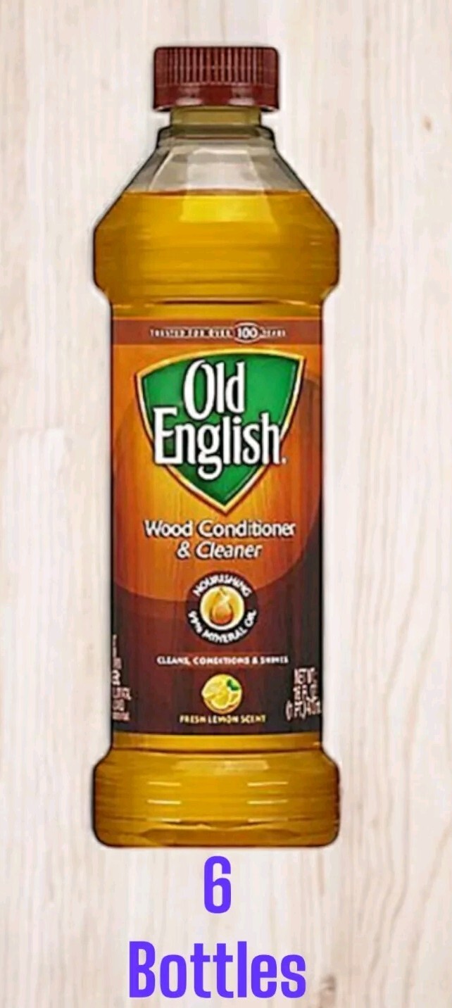 6 Bottles OLD ENGLISH 16OZ BOTTLE NATURAL LEMON OIL FURNITURE POLISH PROTECTOR