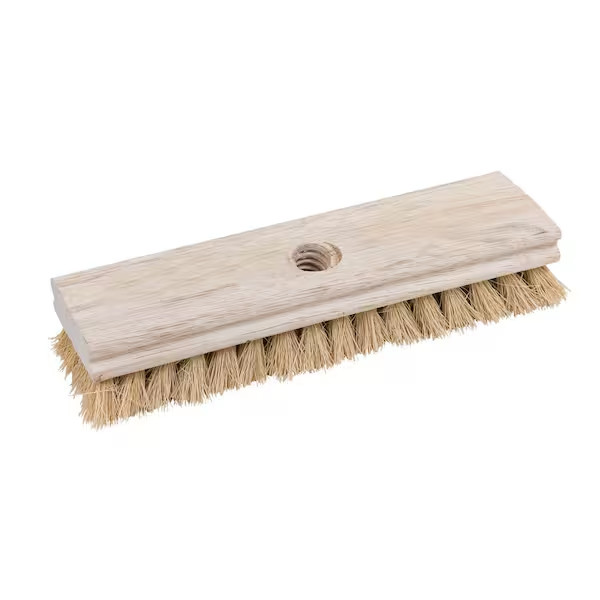 10 in Acid Resistant Scrub Brush Heavy Duty Stiff Bristle Cleaning Surface Tool