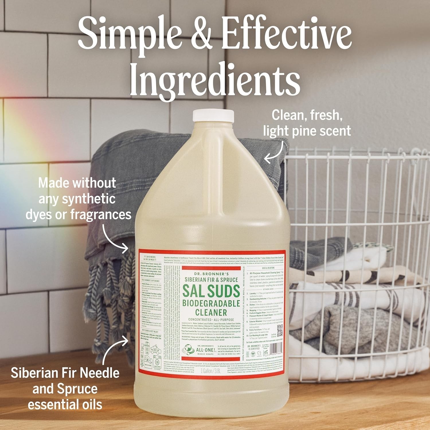 Dr. Bronner – Sal Suds Biodegradable Cleaner Detergent( Floors, Laundry & Dish)