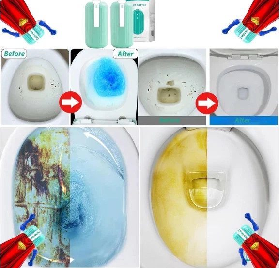 2Pcs Krazy Klean Toilet Cleaner, Krazy Cleaner Pro Toilets Cleaners, Easy to Use