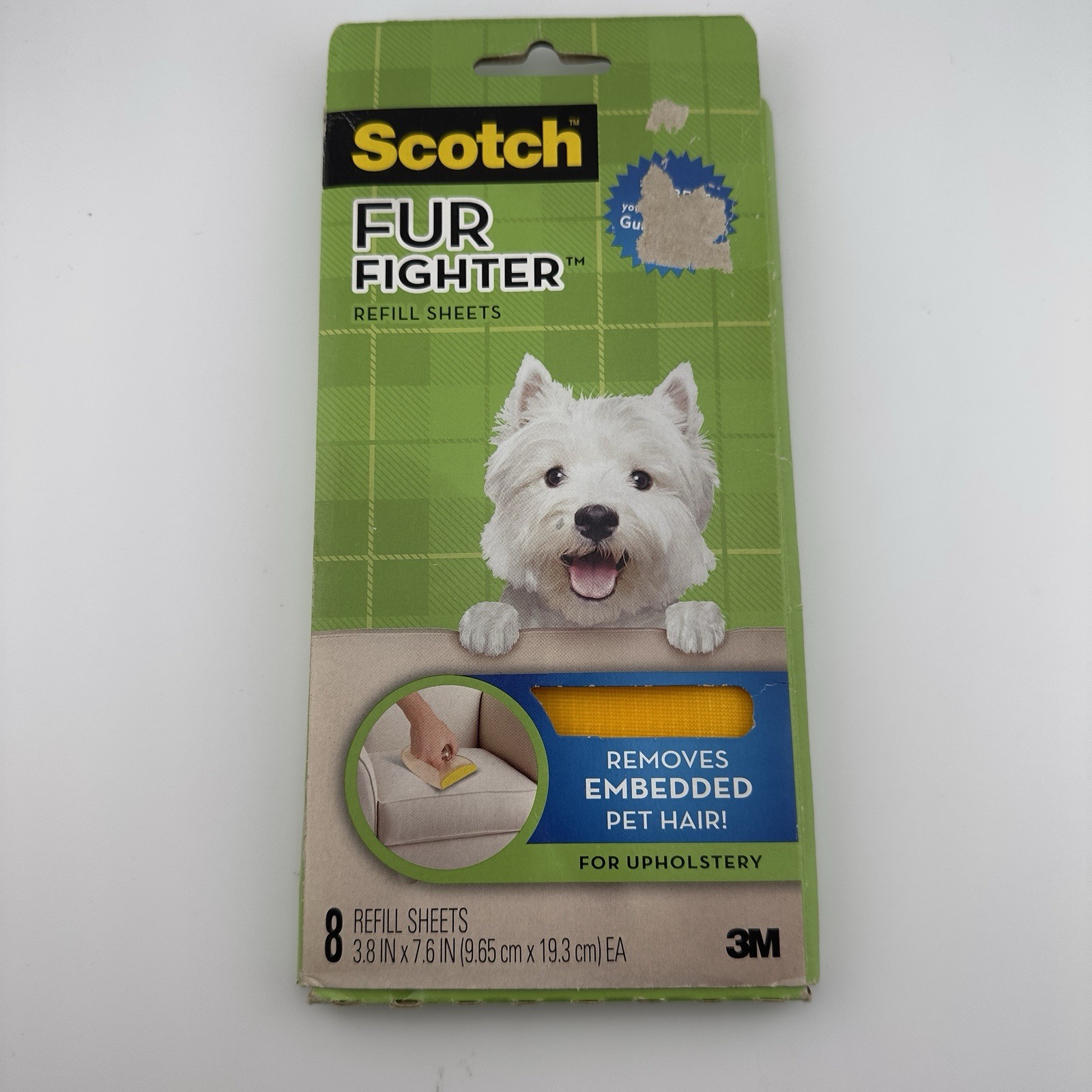 NEW Scotch Fur Fighter Cat Dog Pet Fur Hair Remover 8 Sheets Sheet REFILL