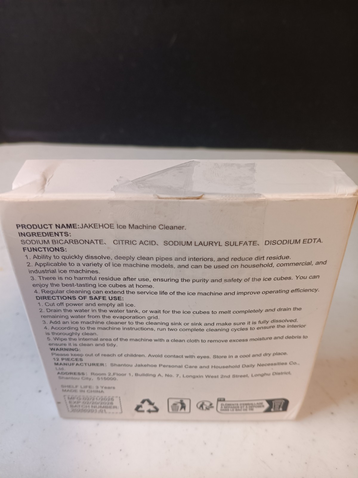 Ice Machine Cleaner Maker Descaler Gentle Household Cleaning and Descaling Sheet