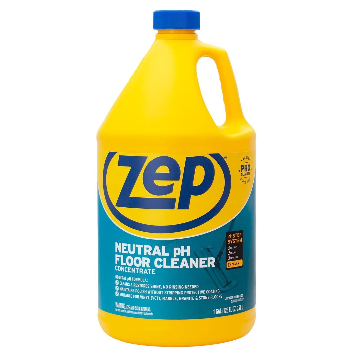 Zep Neutral PH Industrial Floor Cleaner – 1 Gallon – ZUNEUT128 – Concentrated