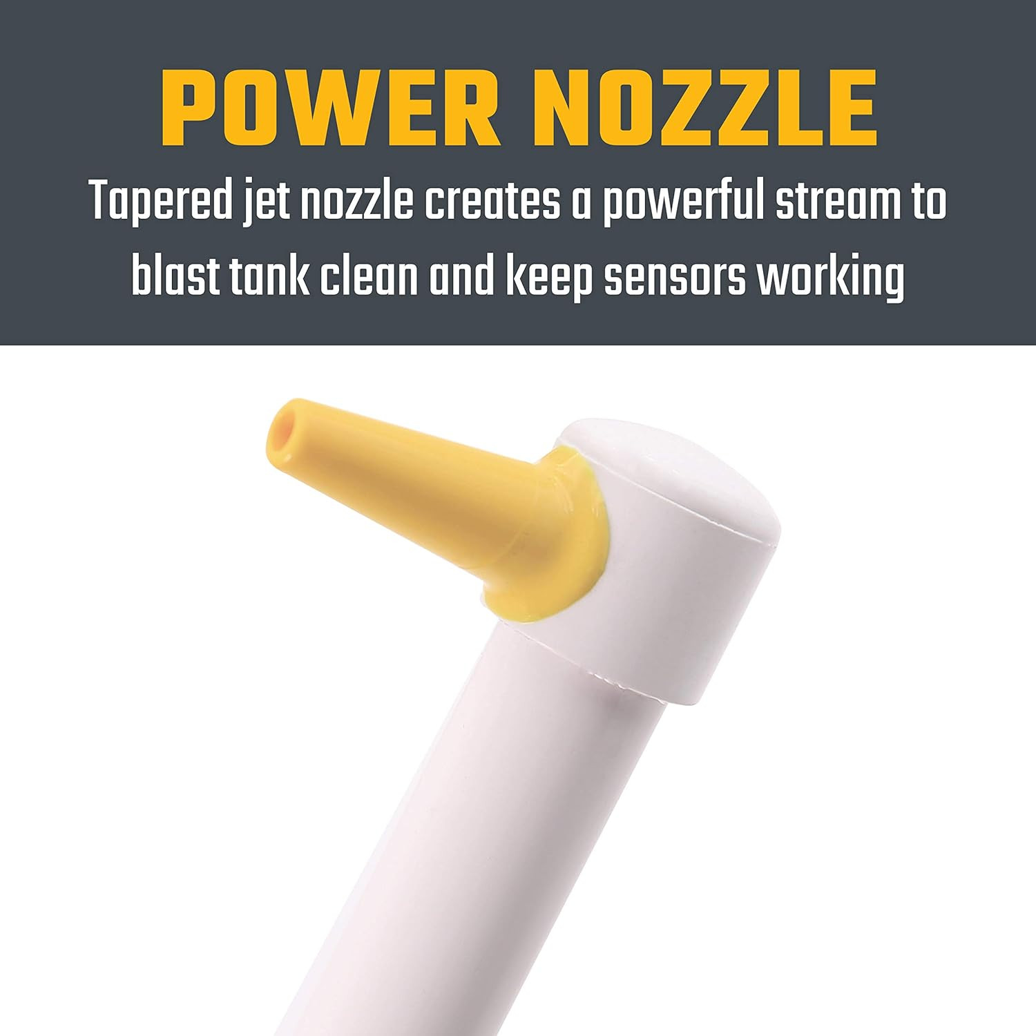 A01-0184VP Master Blaster RV Tank Cleaning Wand with Power Nozzle , White
