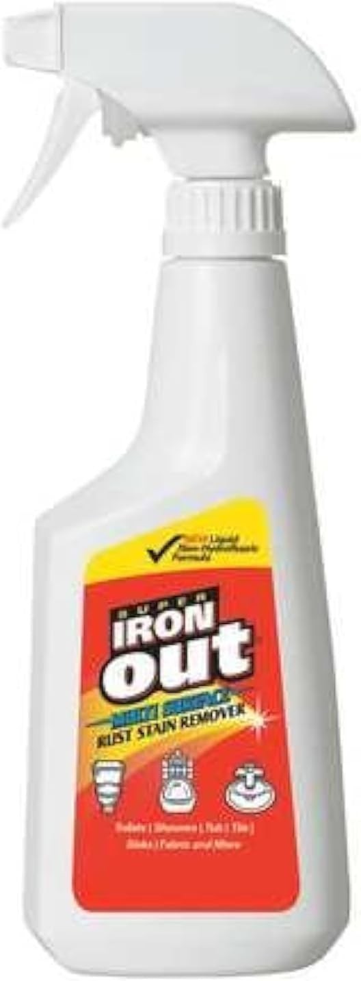 Versatile 16 Fluid Oz Rust Remover Spray – Safe for Toilets, Sinks & Carpets