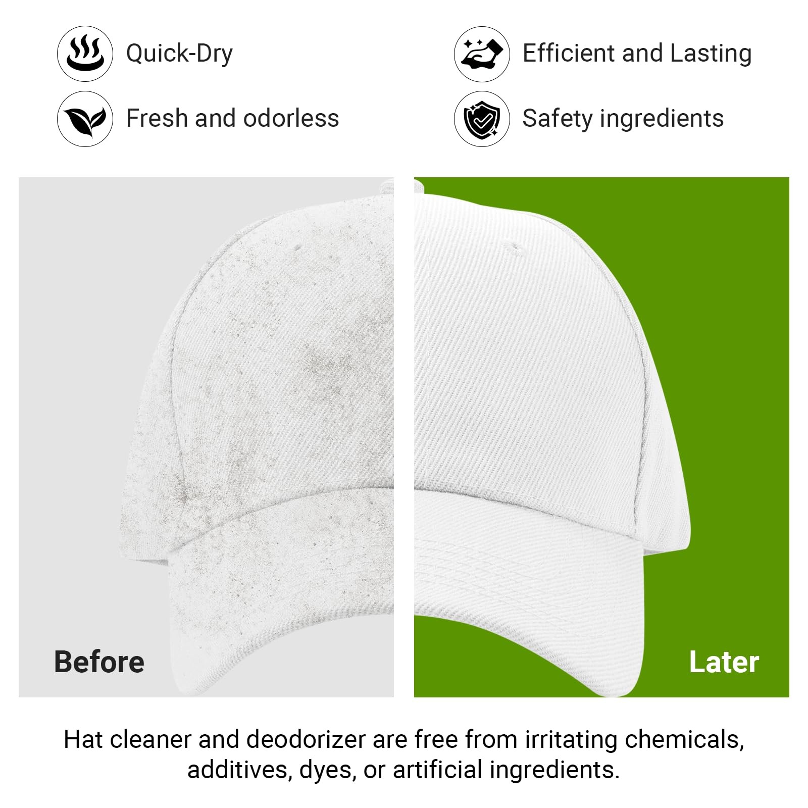 4-In-1 Professional Hat Cleaning Kit, Quick-Drying Cap Saver Cleaner, for Bas