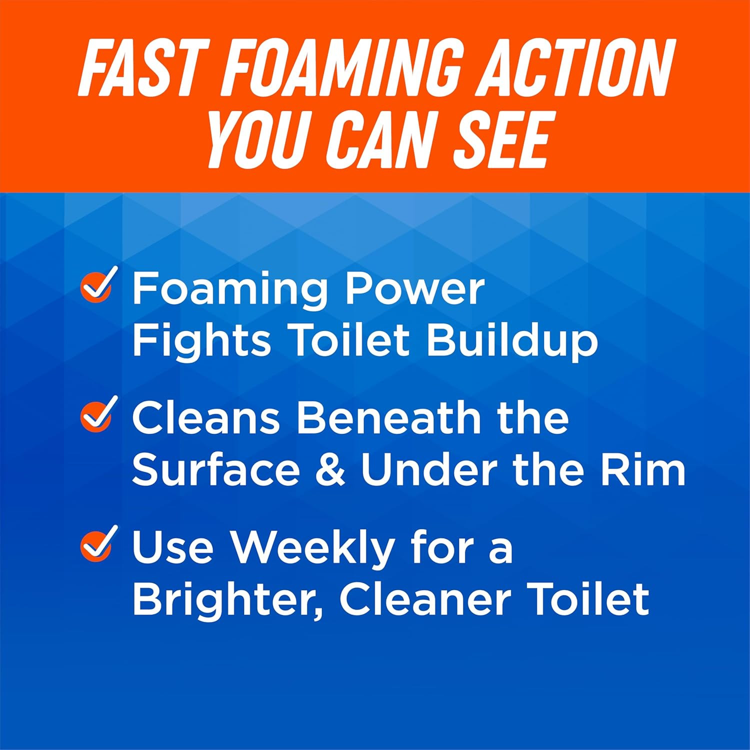 Ultra Foam Toilet Bowl Cleaner – Provides Up to 8 Cleans – Citrus Scent – Fights