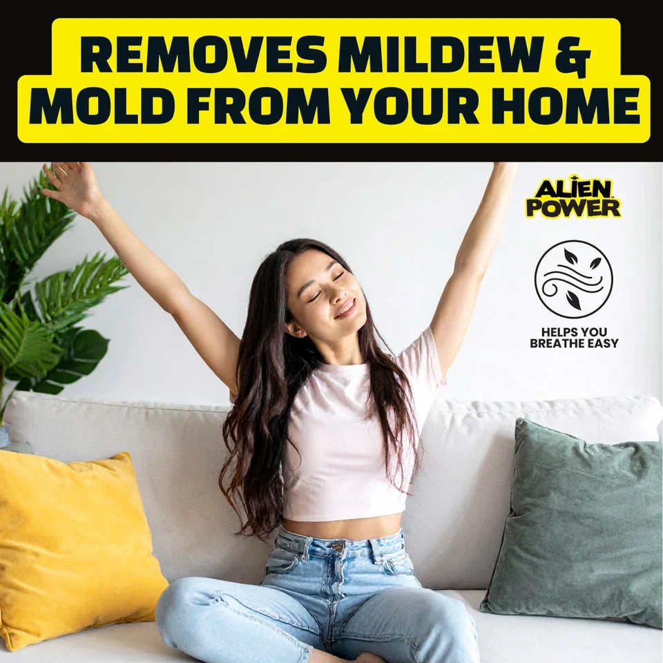Alien Power Stain Remover Kit – Mold, Mildew & Algae Cleaner with Spray Bottle