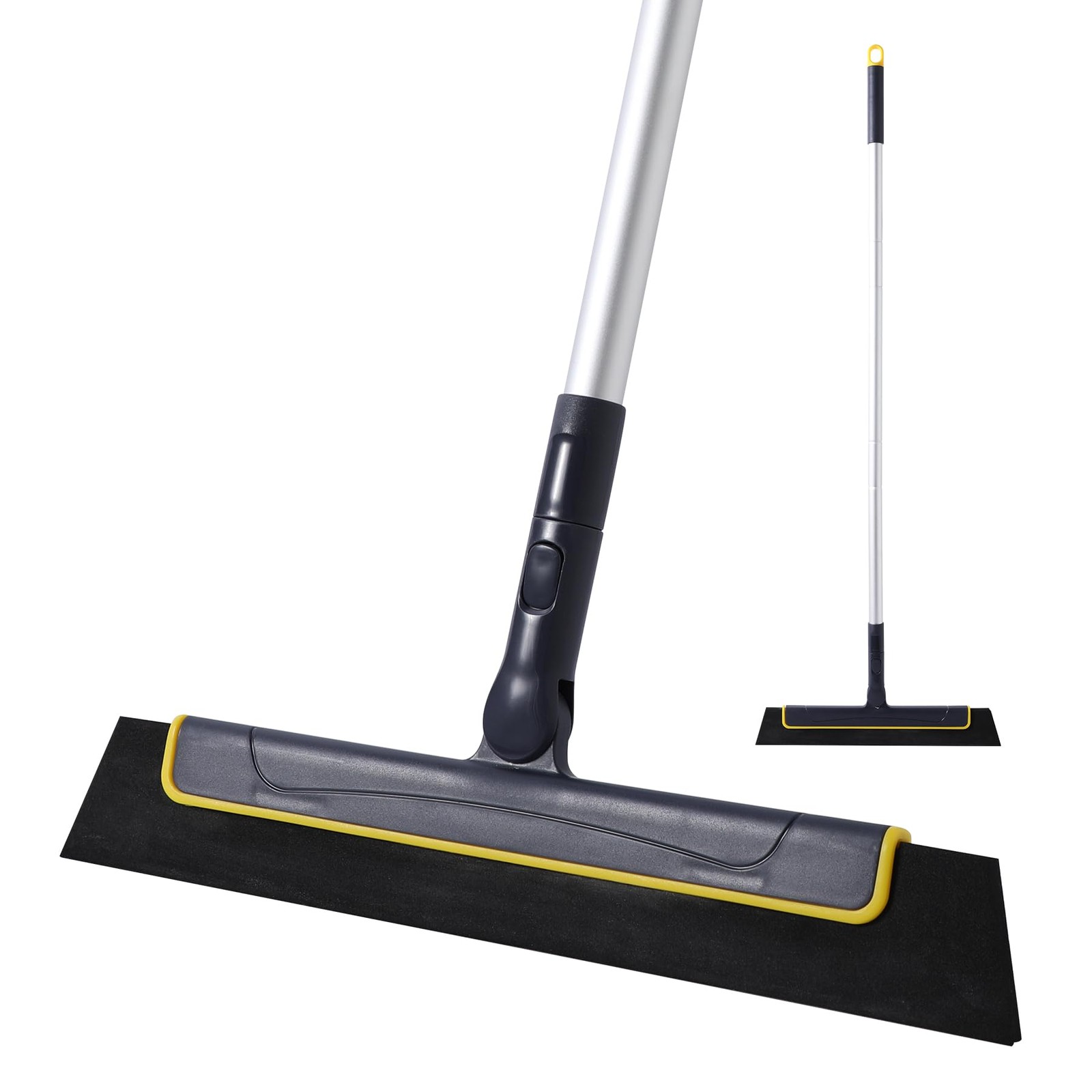 Yocada Floor Squeegee Broom EVA Foam Blade Aluminum Pole for Shower Bathroom …