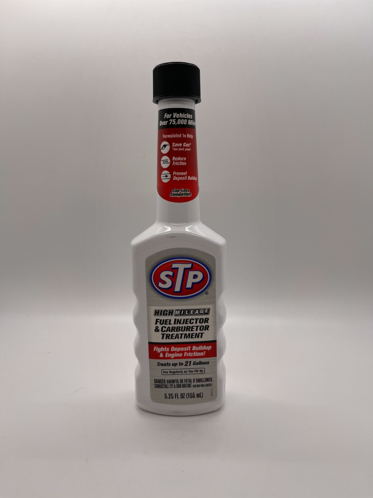 STP High Mileage Fuel Injector & Carburetor Treatment – 5.25 fl oz (155 mL) NEW!