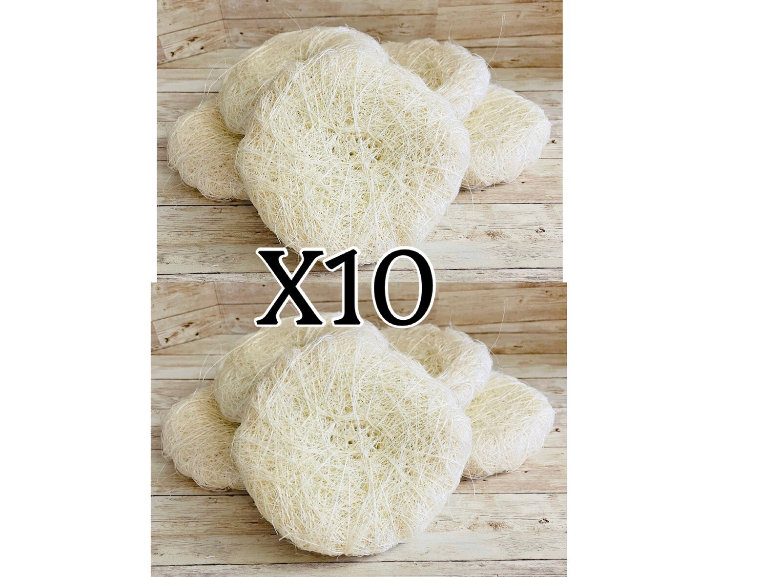 10x Estropajo De Ixtle Mexicano Ixtle Scourer Body Scrub 100% Natural Fibers