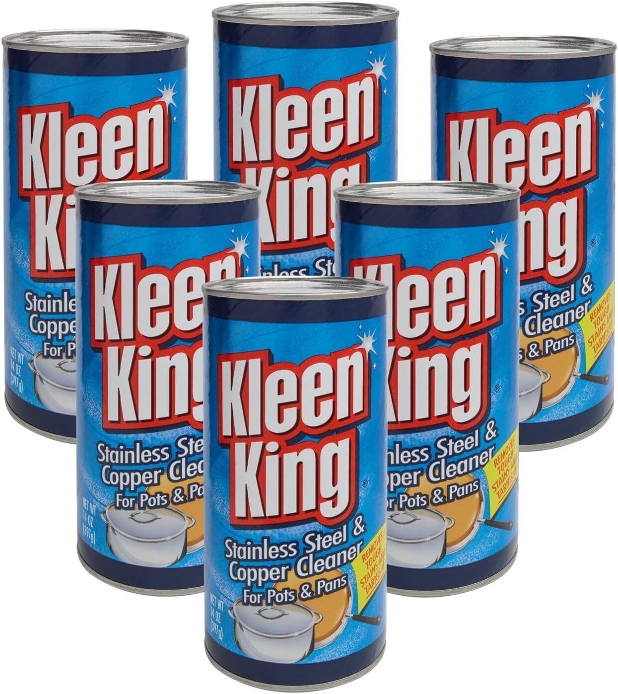 King Kleen Stainless Steel & Copper Cleaner 14 oz, 6 Pack
