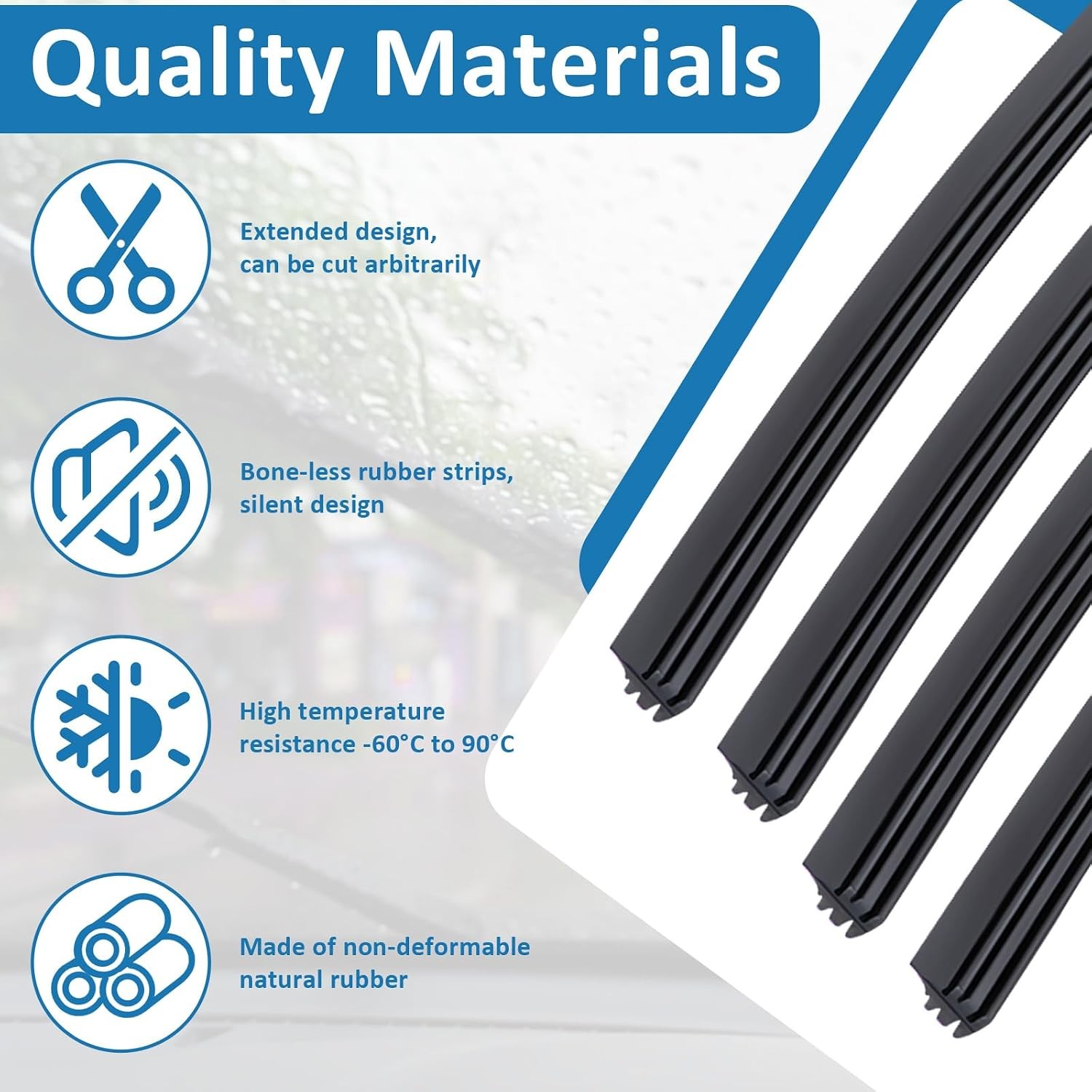 Universal Wiper Blade Refill Strips