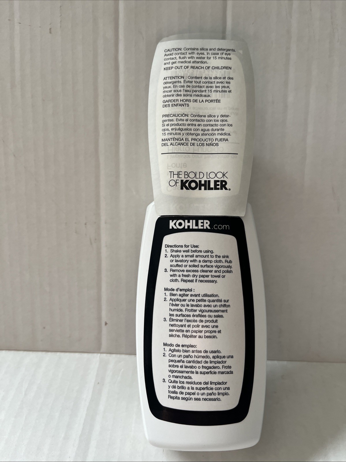 Kohler Genuine Cast Iron Cleaner 8 Ounce for All Cast Iron Surfaces