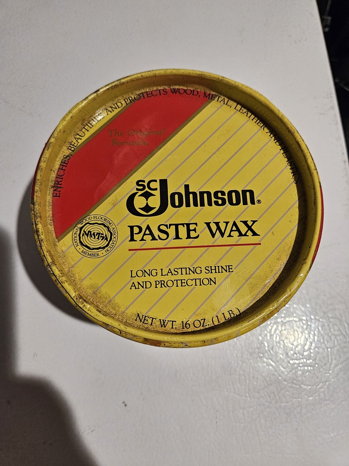 sc johnson paste wax 16 oz Not Sealed Almost Full Can Discontinued