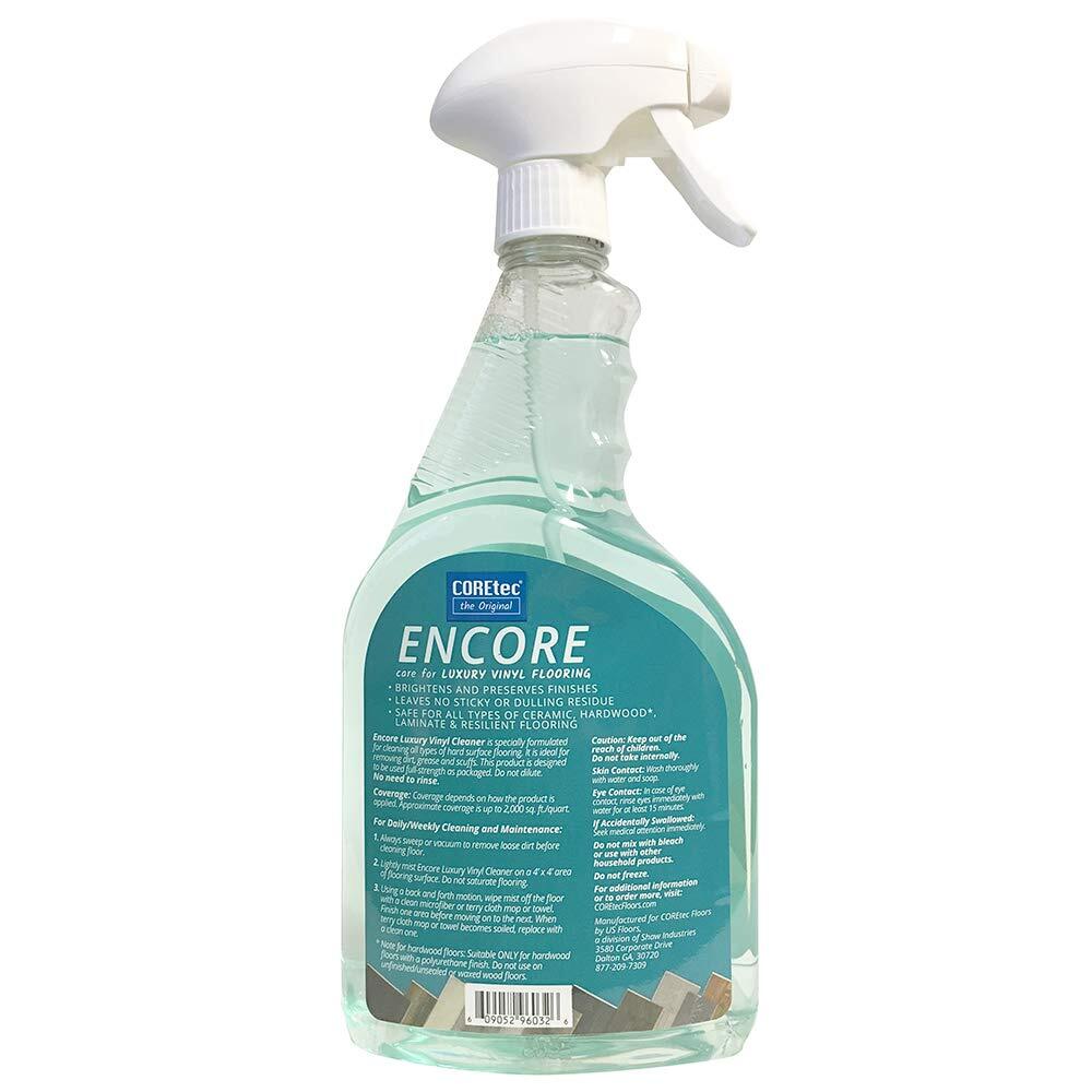 COREtec Encore 32oz Floor Cleaner for Luxury Vinyl Ceramic Hardwood Laminate