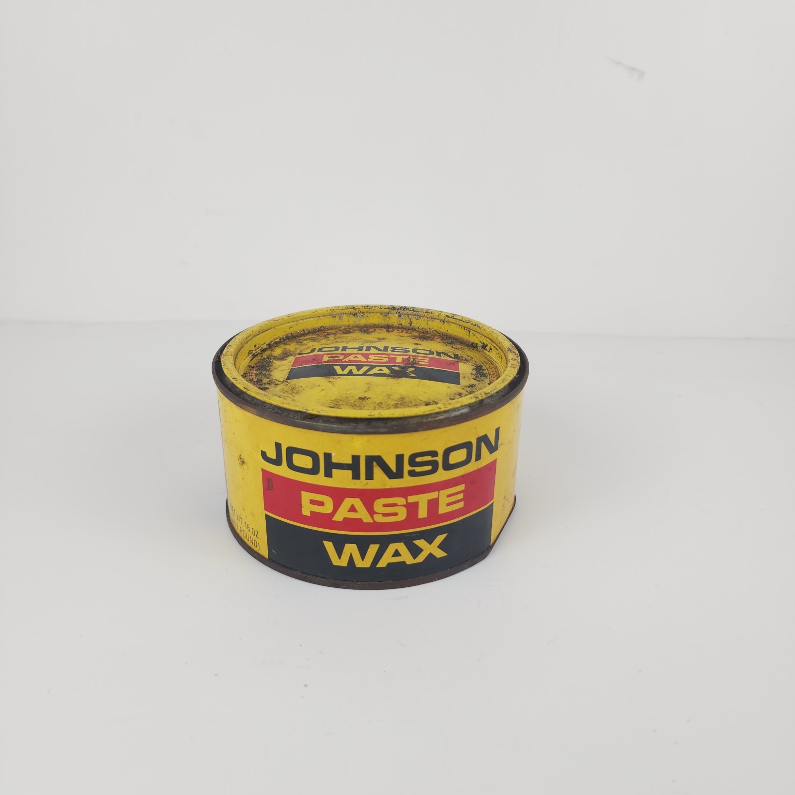 Vintage SC Johnson Wood Paste Wax 16 Oz Discontinued Open Partial ~40%
