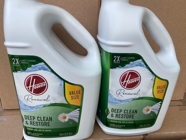 (2 Pack) Hoover Revive Renew Carpet Concentrated Machine Cleaner Solution,128 oz