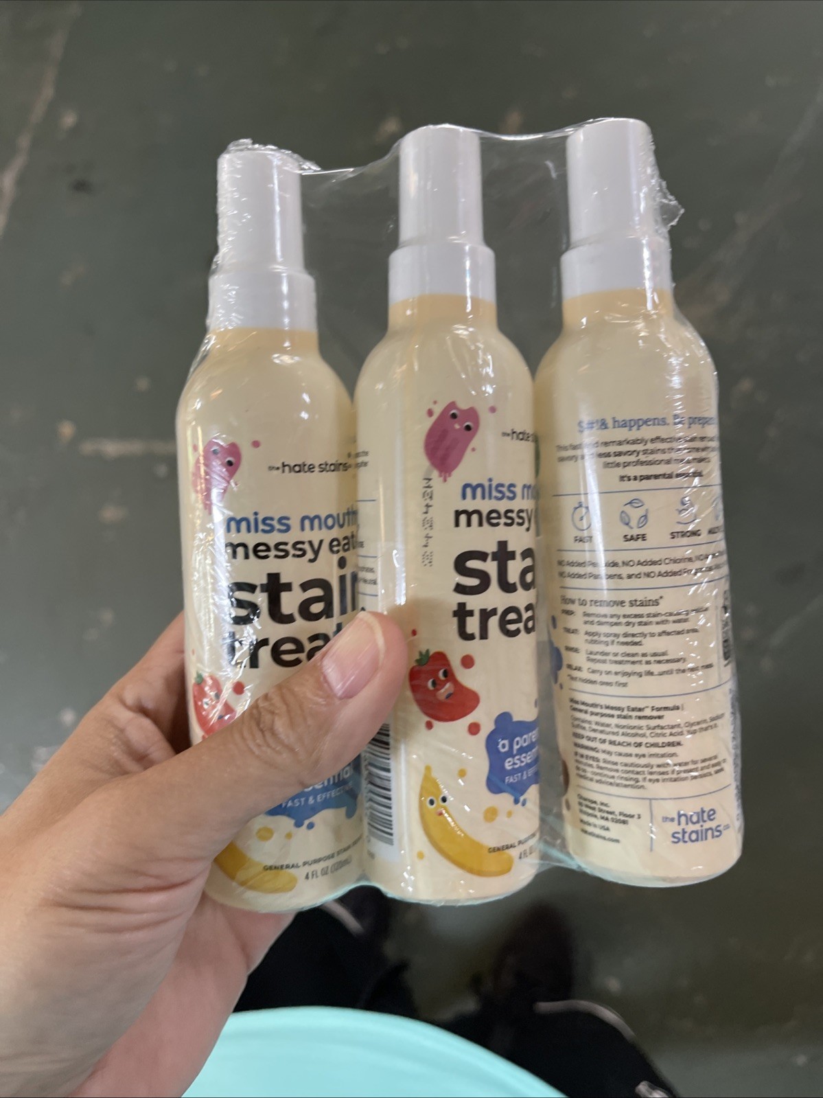 Miss Mouth’s Messy Eater Stain Treater Spray – 4oz – 3 Pack Stain Remover SEALED