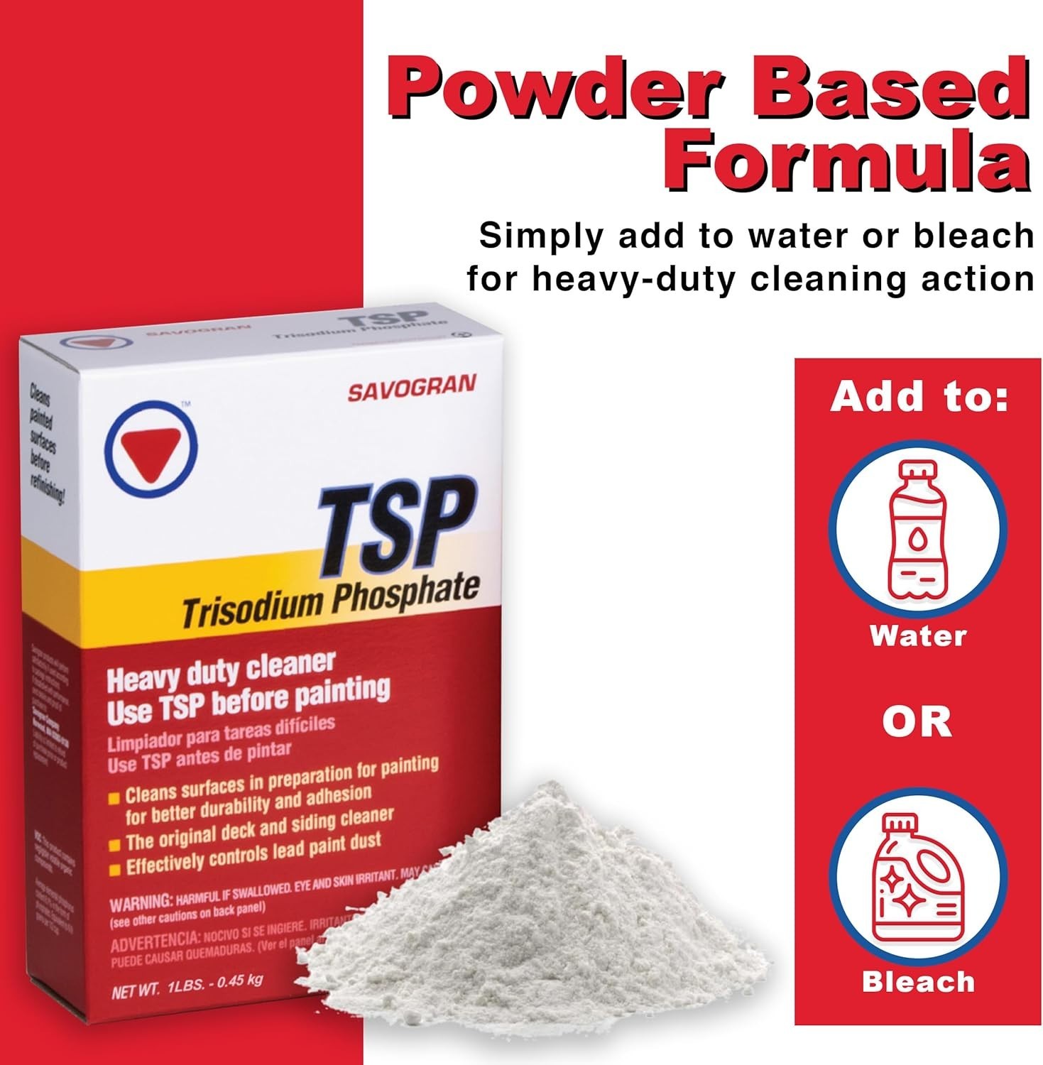 16oz Heavy-Duty Trisodium Phosphate Cleaner for Paint Preparation & Surface Prep