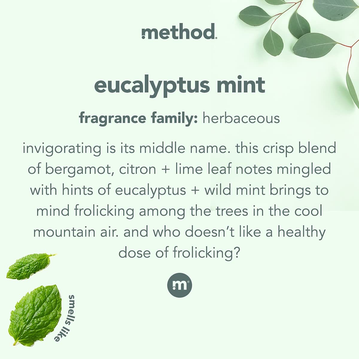 Method Daily Shower Cleaner Refill, Eucalyptus Mint, For 68 Fl Oz (Pack of 1)