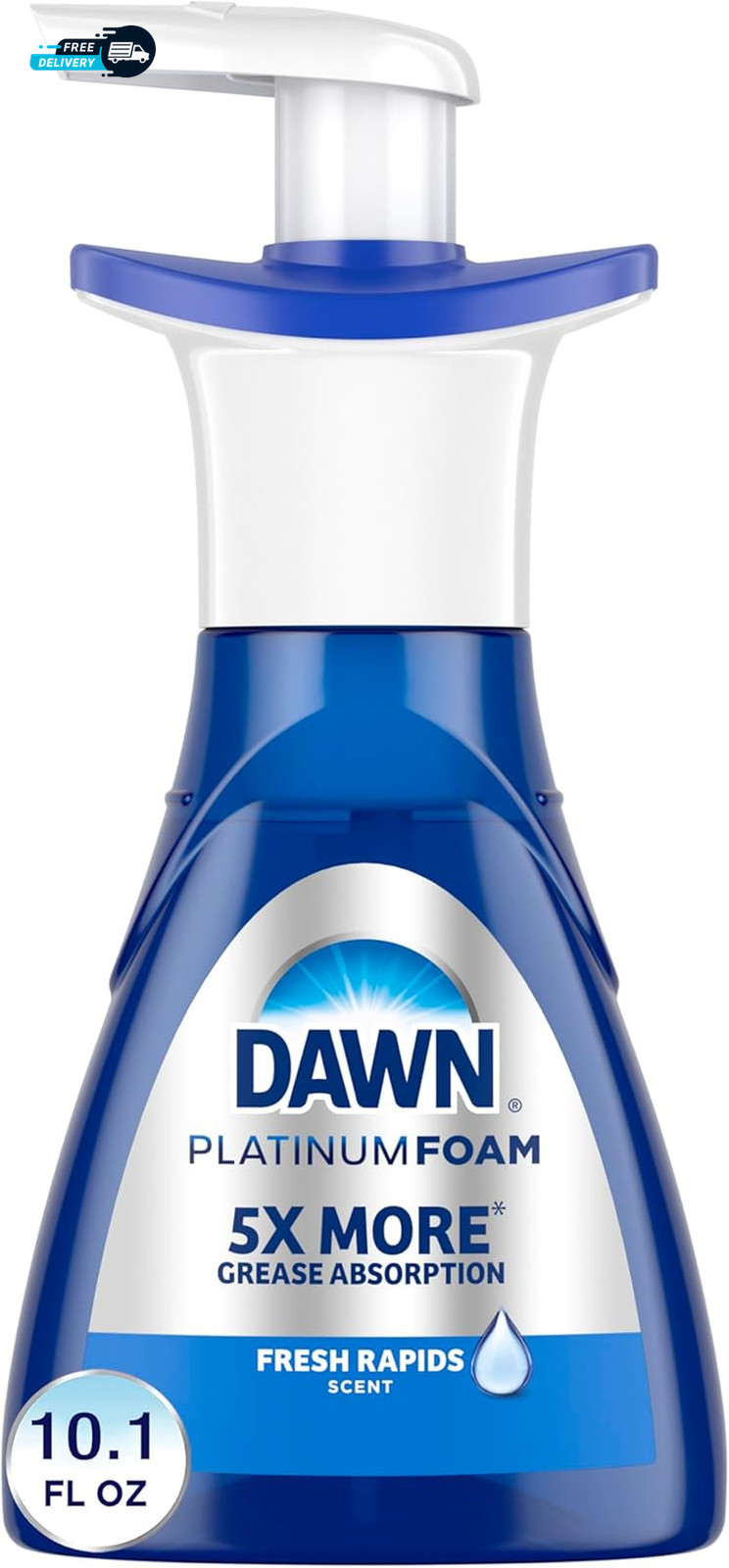 Ultra Platinum Foam Dishwashing Foam Fresh Rapids Scent 10.1 Fl Oz Packaging