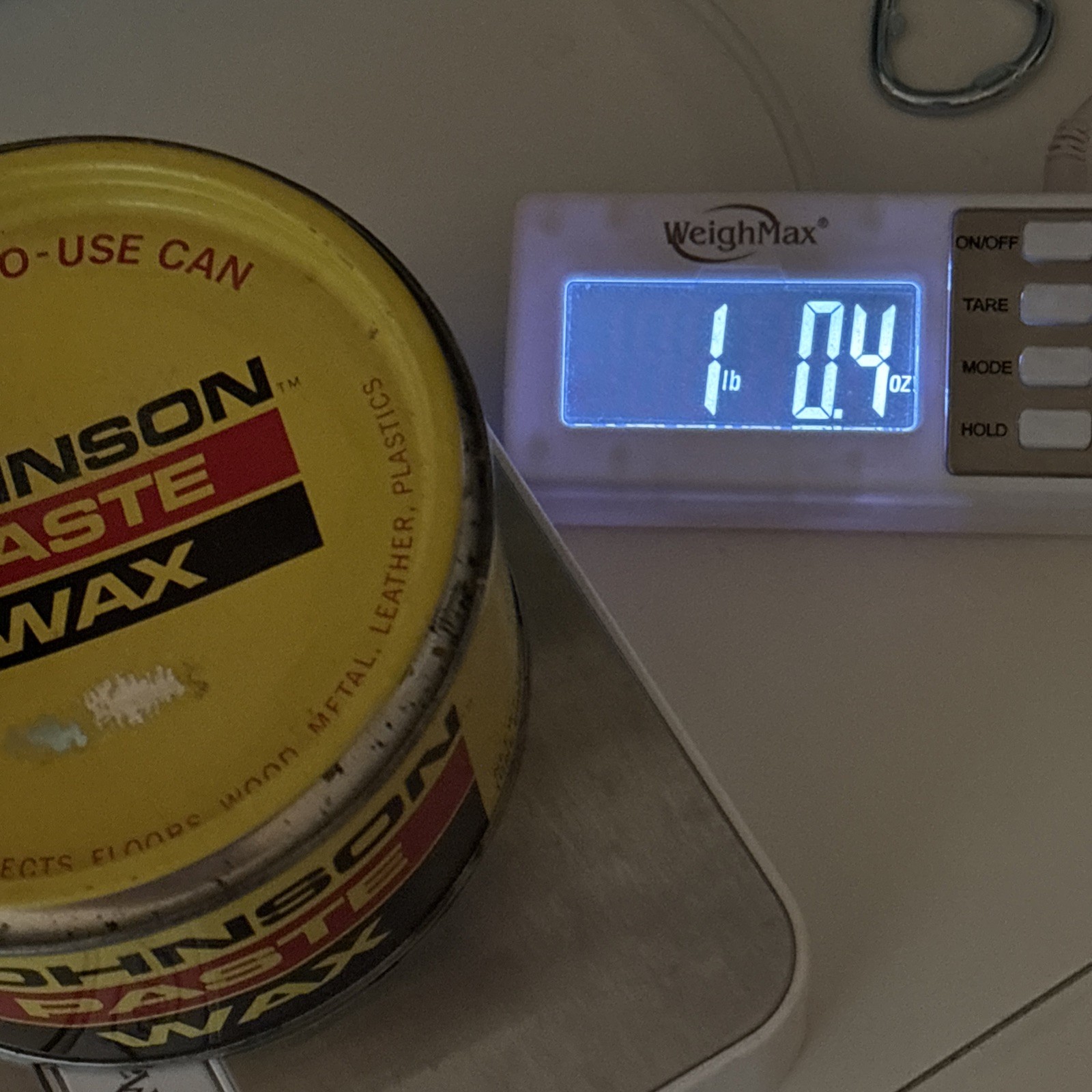 Vintage SC Johnson Wood Paste Wax 16 Oz Can Discontinued.