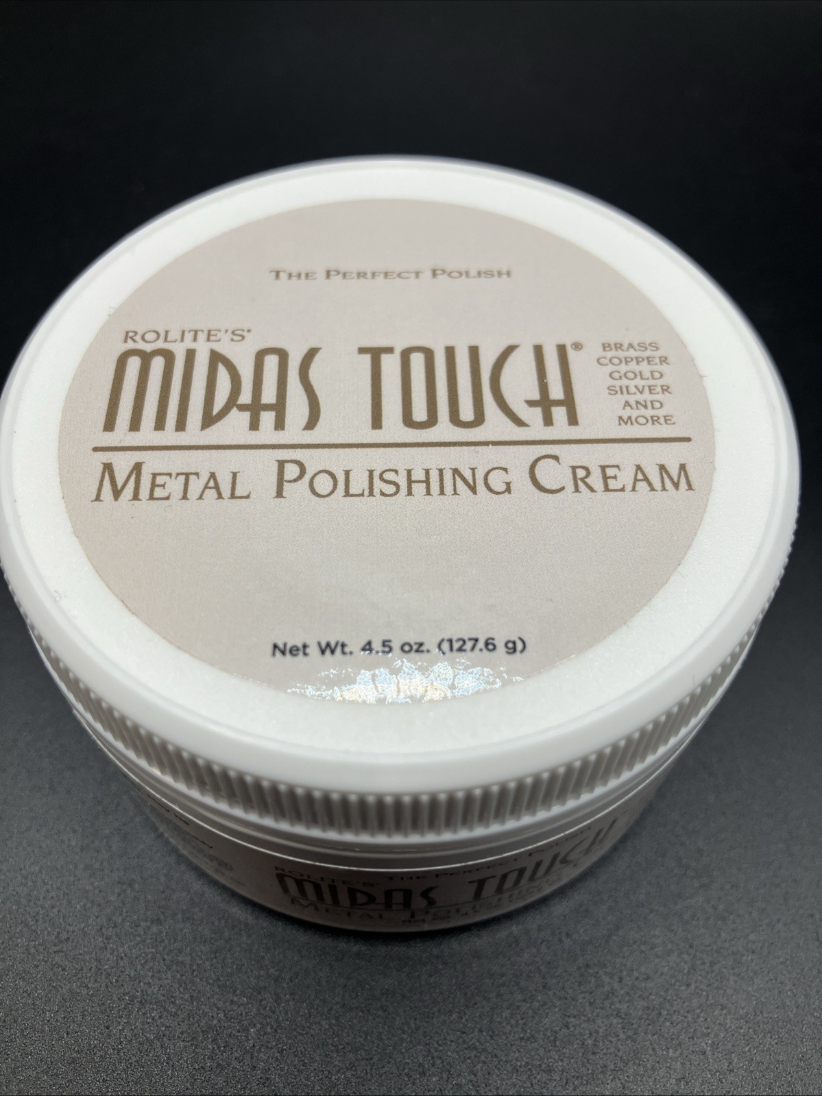 Rolite’s Midas Touch Metal Polishing Cream 4.5 oz The Perfect Polish New USA