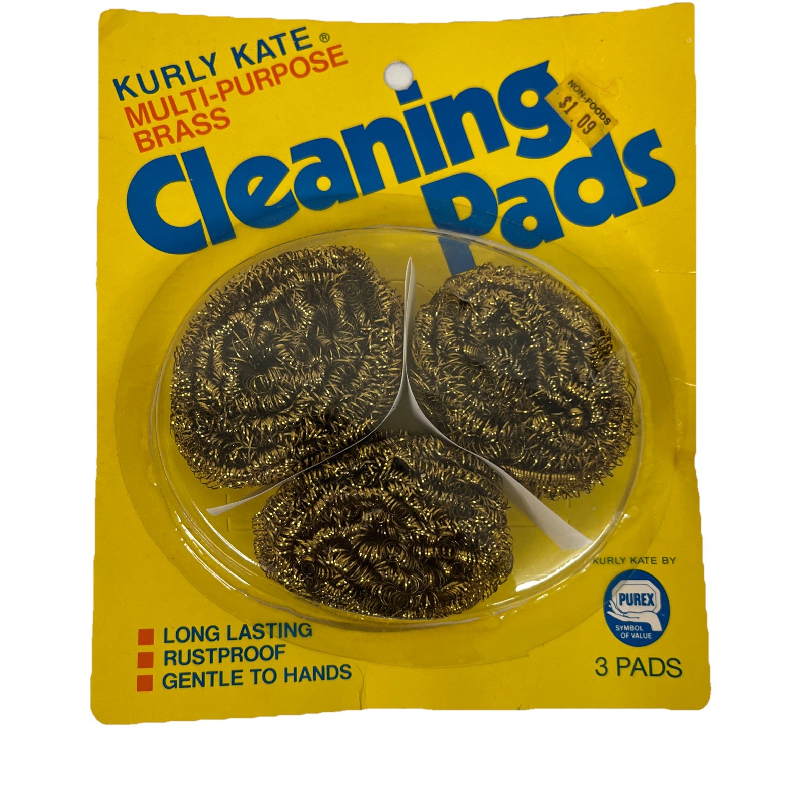 Kurly Kate Brass Cleaning Pads Rustproof Pyrex Lot 3 DuPont